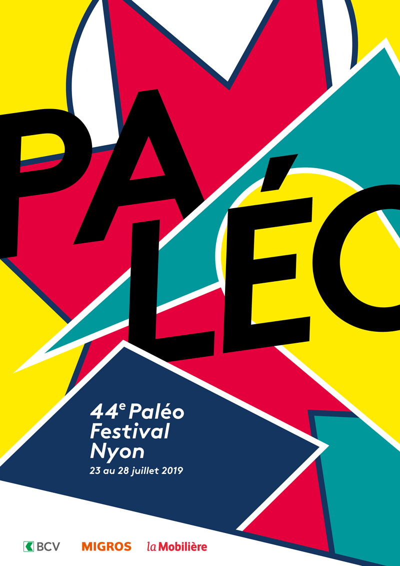 Affiche de la 44e édition du Paléo festival Nyon
