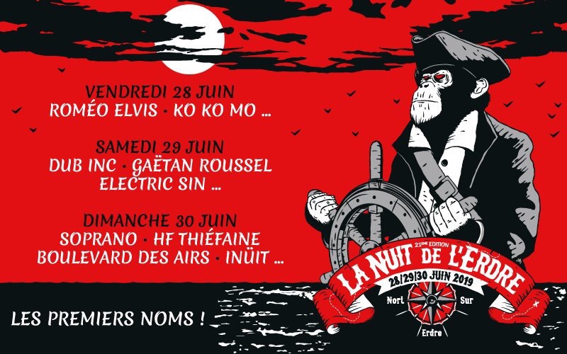 Programmation Provisoire de La Nuit de l’Erdre 2019