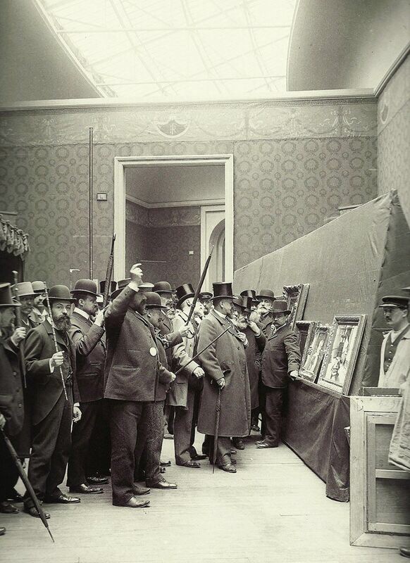 Le vote du jury des peintures en 1903