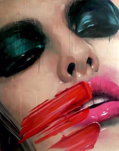 « Un écrasé de rouge », Pascale Taurua. Section Peinture