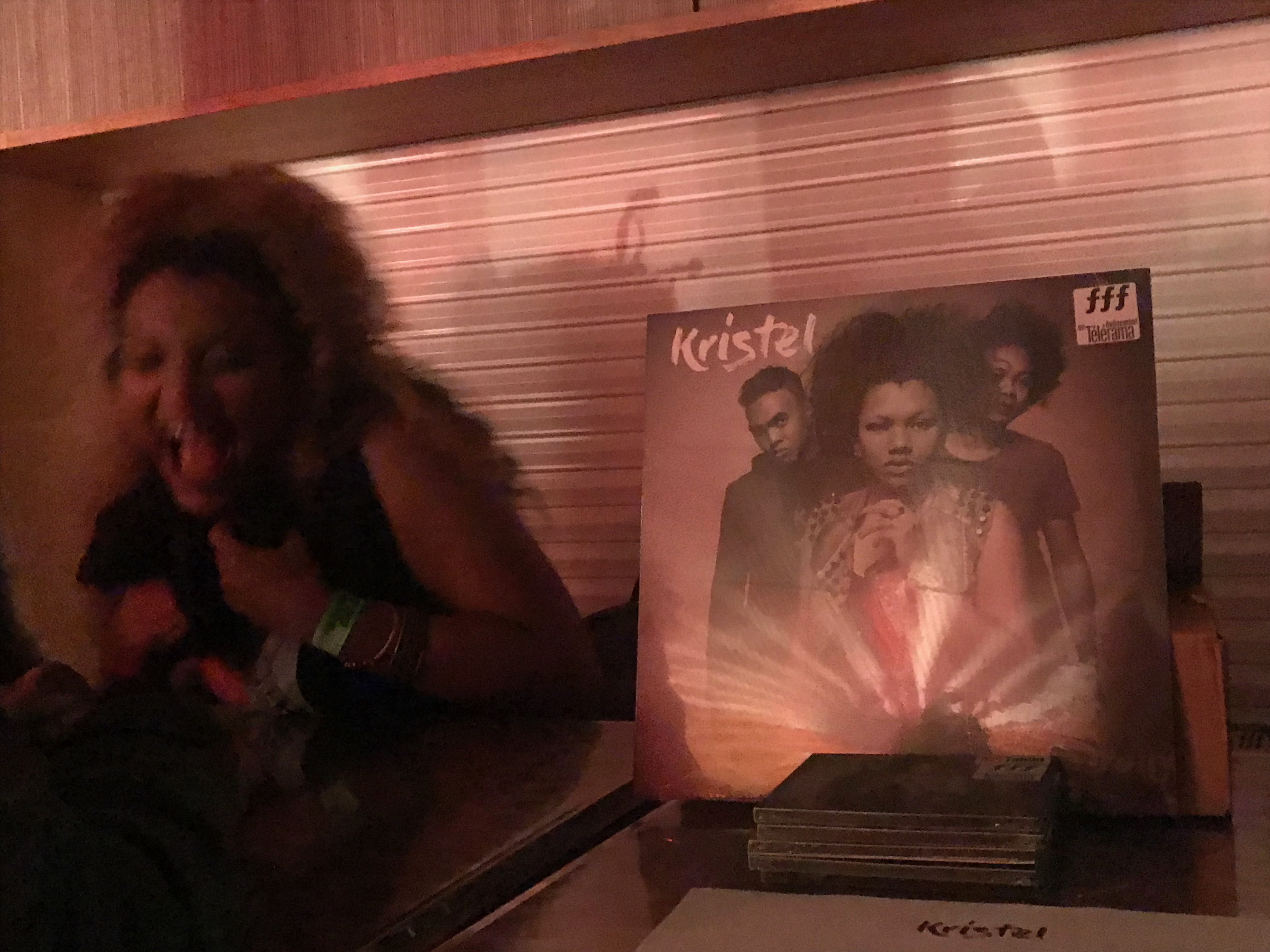 Kristel, après son show sur la scène du Fgo-Barbara le 20 mars 2019. © saint_xsl1