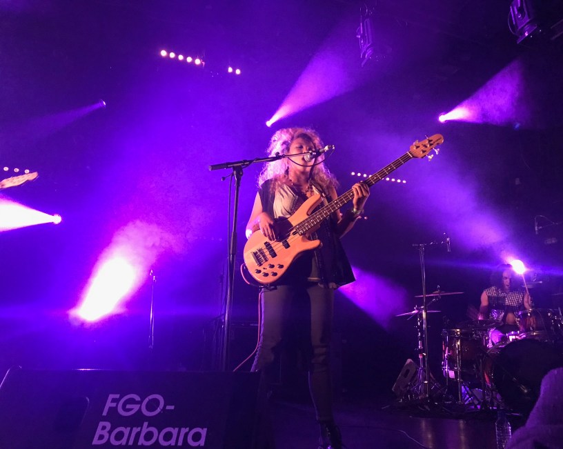 Kristel, sur la scène du Fgo-barbara à paris le 20 mars 2019.