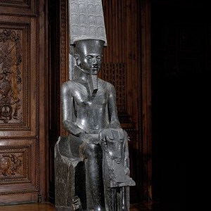 le dieu Amon protégeant Toutânkhamon