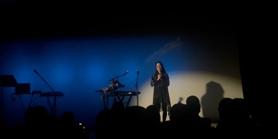 Rayannah à la fin de sa prestation au Centre Culturel Canadien à paris le 28 Mars 2019.