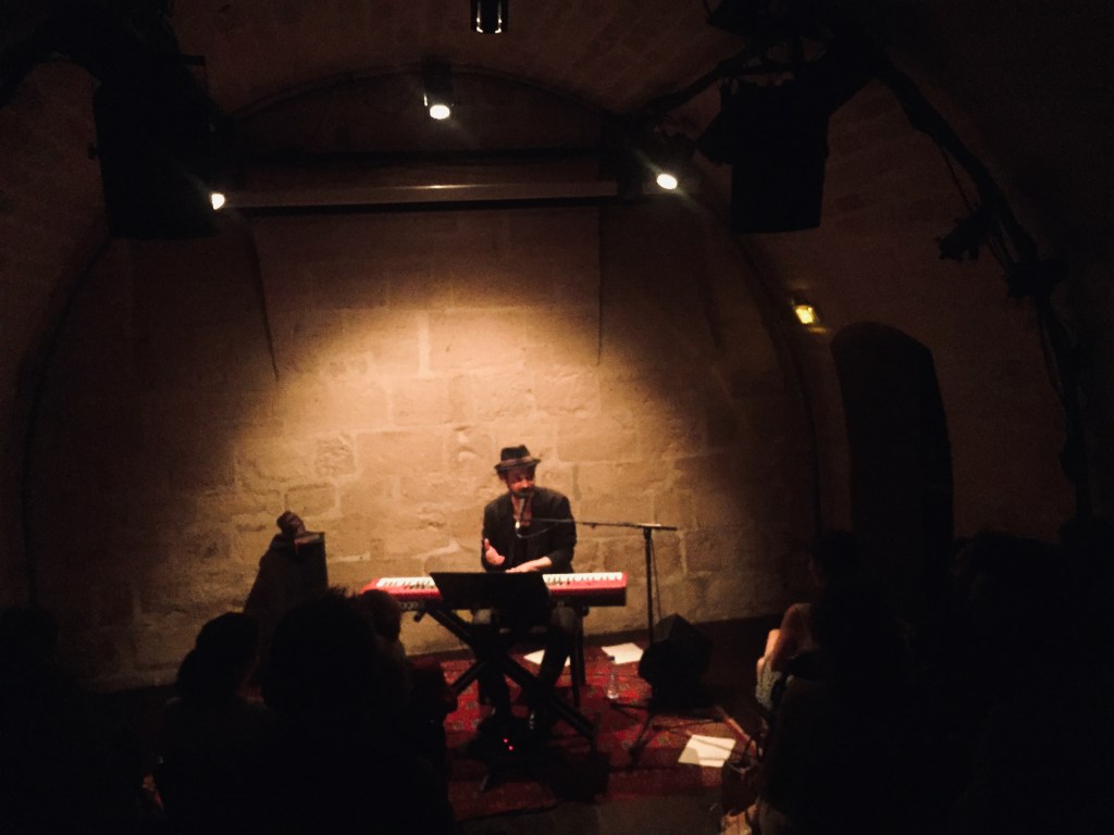 David Assaraf, à la Maison de la Poésie à paris, le 27 juin 2019.