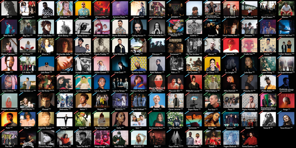 panoramas des artistes du Mama festival 2019