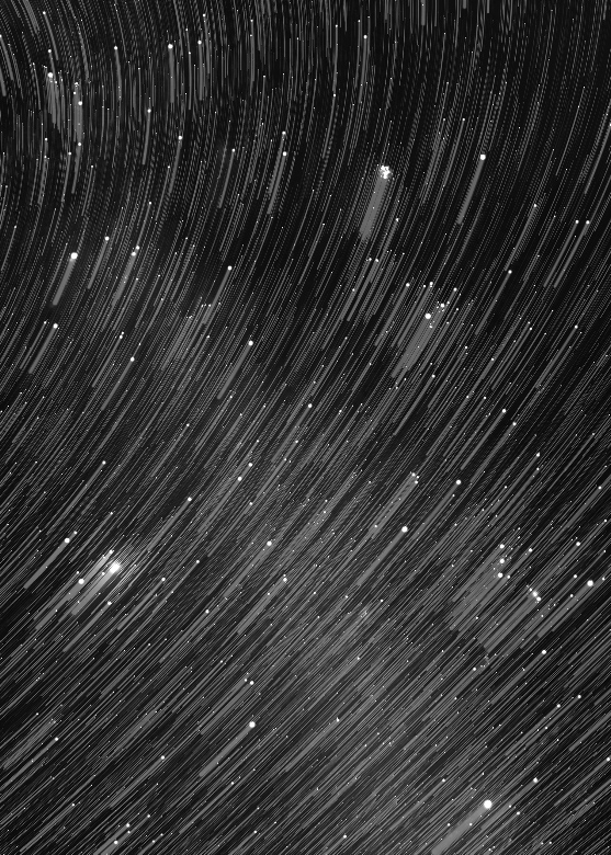 Reconstitution du ciel du 20 janvier 1894 de 18h à 18h30. © Hideyuki Ishibashi, Stjernhimmeln, 2019