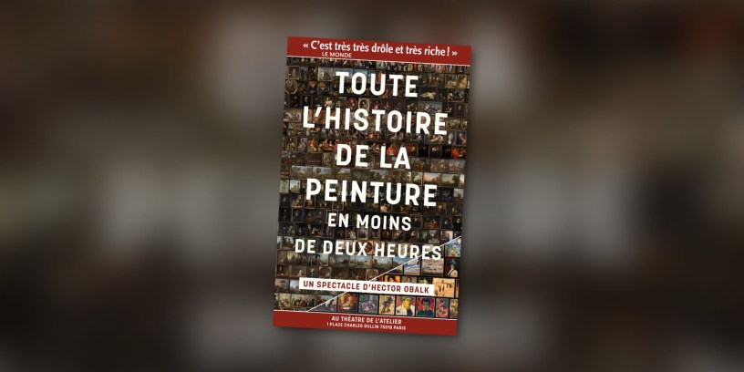 affiche "Histoire de la peinture en moins de deux heures" d'Hector Obalk
