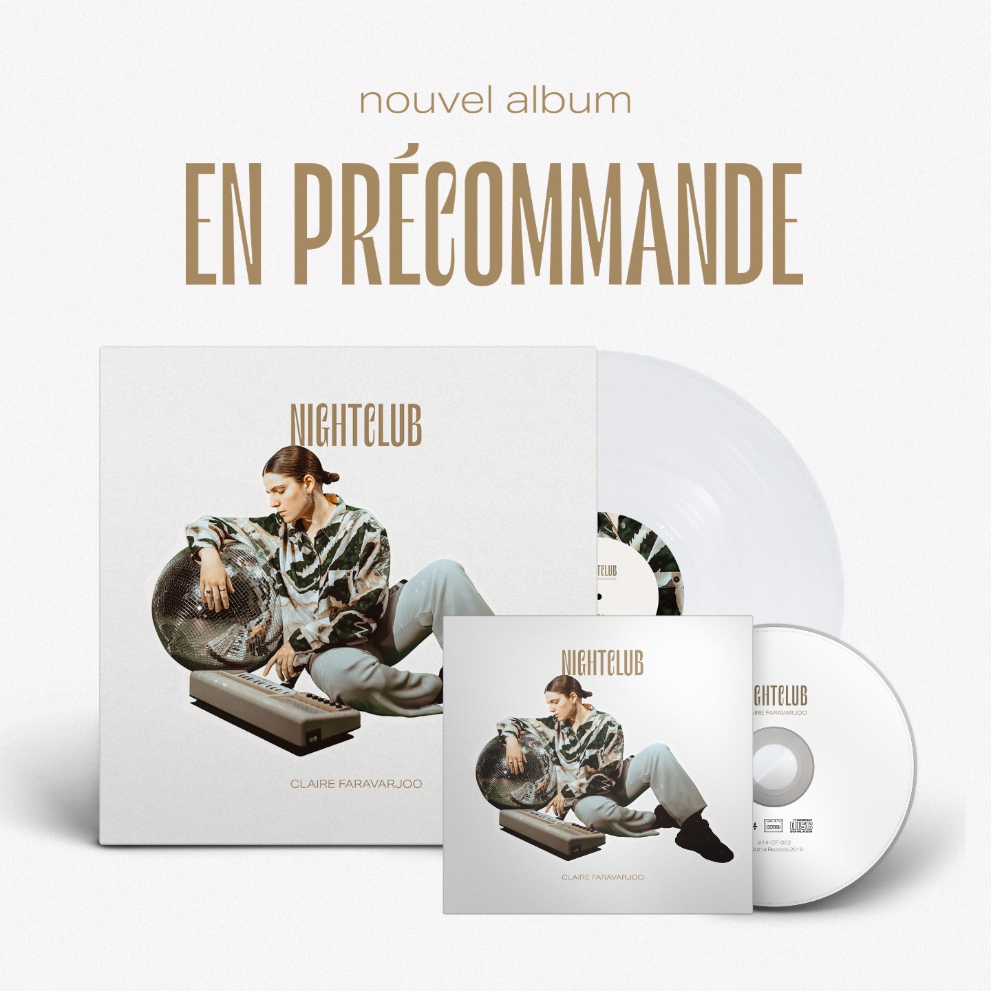 visuel de "Nightclub", le nouvel album de Claire Faravarjoo