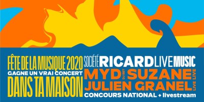 Fête de la musique à domicile avec la Société Ricard Live