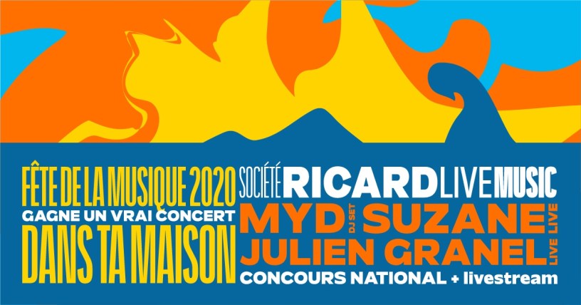 Fête de la musique à domicile avec la Société Ricard Live