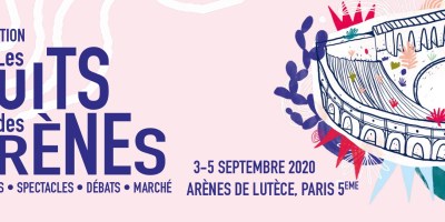 Affiche 6ème édition Les Nuits des Arènes, du 3 au 5 septembre 2020.