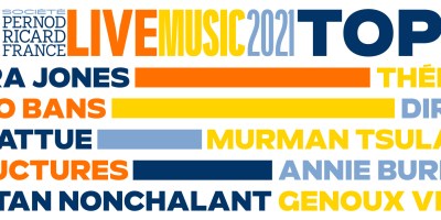 Top 10 du Prix Société Pernod Ricard France Live Music 2021.