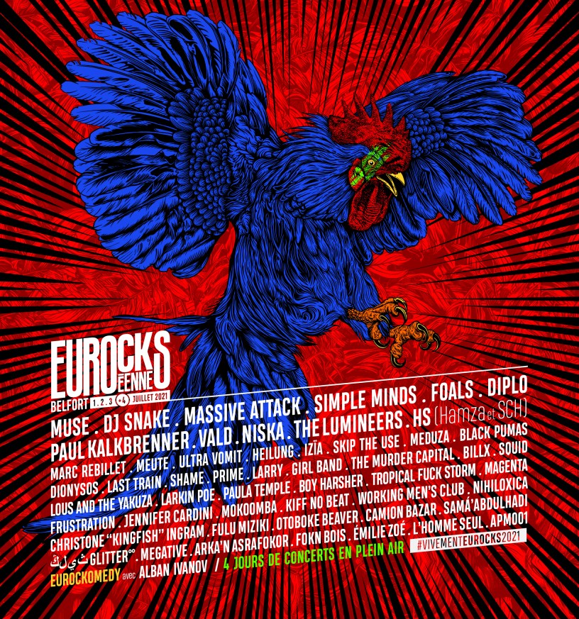 Eurockéennes de Belfort, visuel 2021.