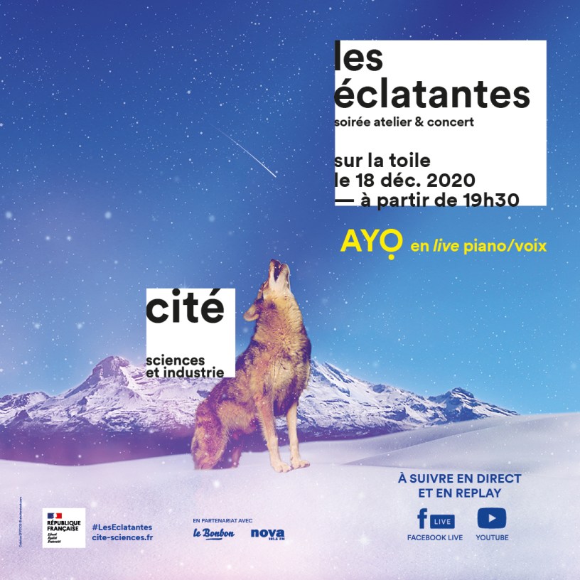 Les Eclatantes #3 avec Ayo en live piano/voix le 18 décembre 2020.
