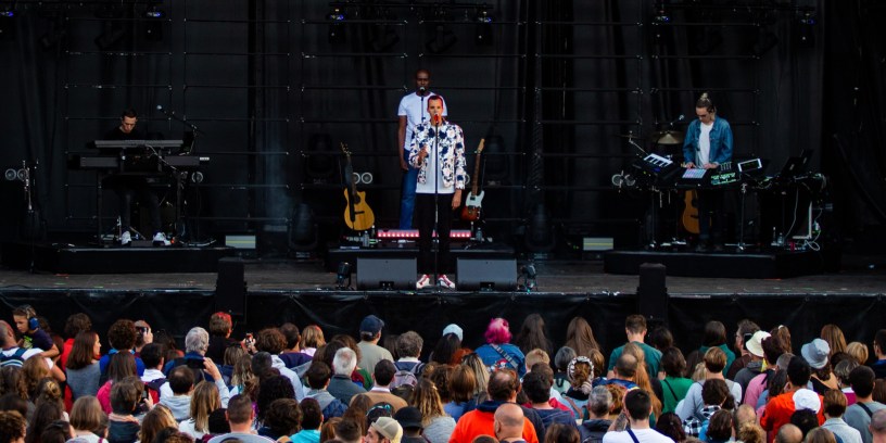 Gaël Faye au festival O'tempo le 28 août dernier. (c): Baptiste Brg