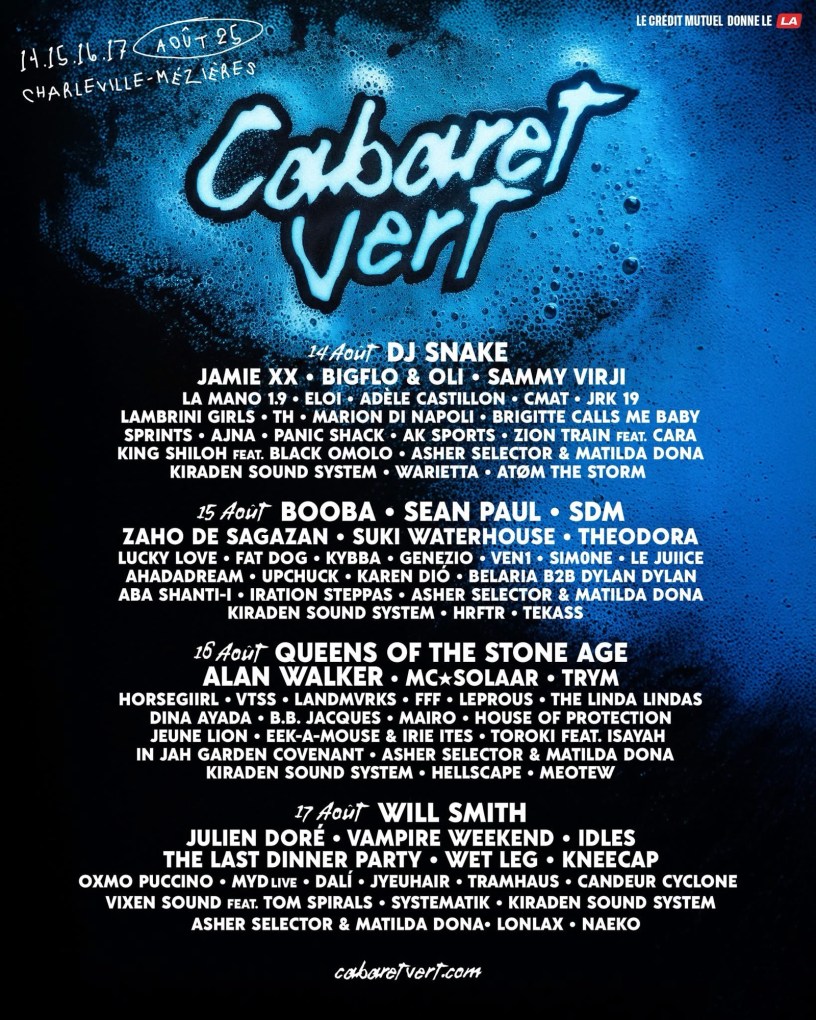 La programmation complète du Cabaret Vert 2025