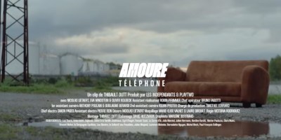Capture d’écran YouTube du clip "Téléphone" du groupe Amoure, réalisé par Thibault Dutt.