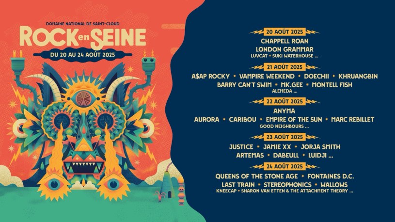 Rock en Seine dévoile les nouvelles têtes d’affiche de son édition 2025 prévue du 20 au 24 août.