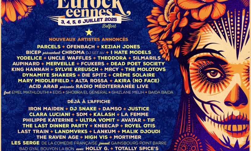 La 35e édition des Eurockéennes de Belfort est prévue du 3 au 7 juillet 2025.