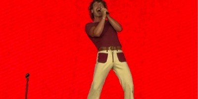 Benson Boone sur la scène de​ LollaParis, le 18 juillet 2025. (C): St_Xl1