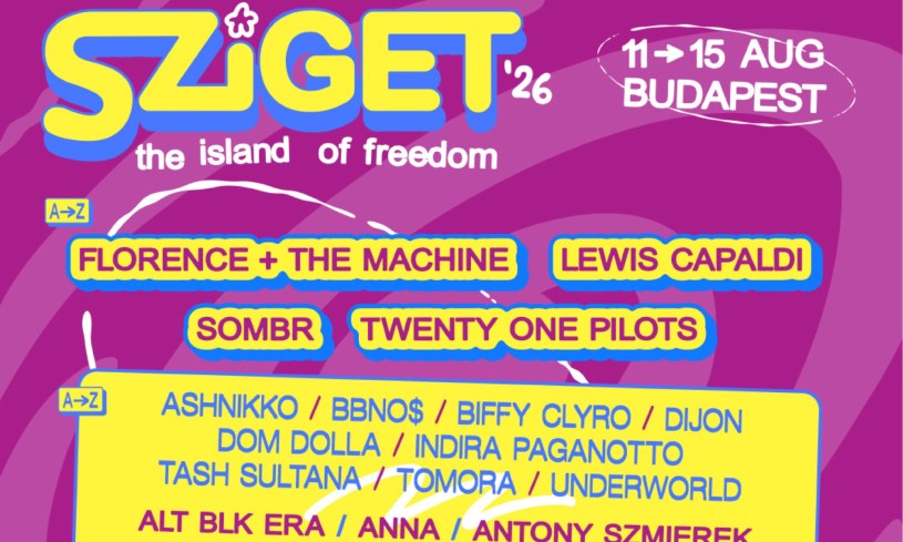 Sziget 2026 : Florence, Twenty One Pilots, Capaldi et SOMBR en premières lignes.