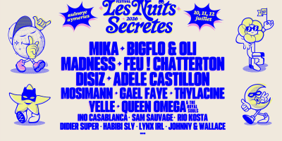 L’affiche du festival Les Nuits Secrètes 2026 !