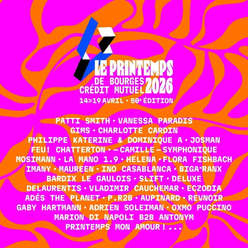Programmation complète du Printemps de Bourges 2026.