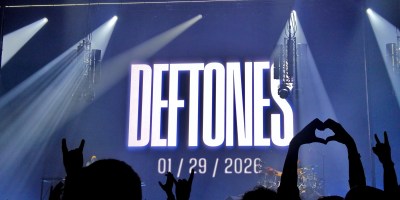 Deftones sur la scène de l’Adidas Arena, le 29 janvier 2026.