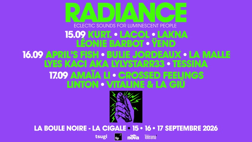 Festival Radiance 2026 programmation annonce