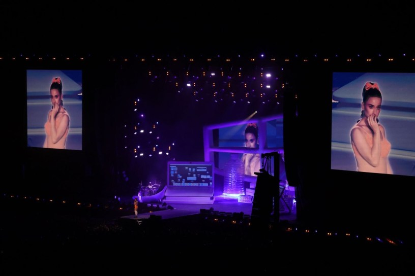 Katy Perry sur la grande scène du Paleo festival, le 25 juillet 2026.